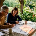 Paar plant die Renovierung seiner Wohnung