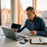 Ein Hausverwalter setzt verstärkt auf digitale Lösungen, um die Immobilienverwaltung effizienter zu gestalten.