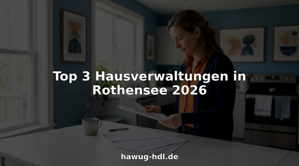 Ein Immobilienverwalter prüft im Büro sorgfältig die Unterlagen zu den Mietobjekten.