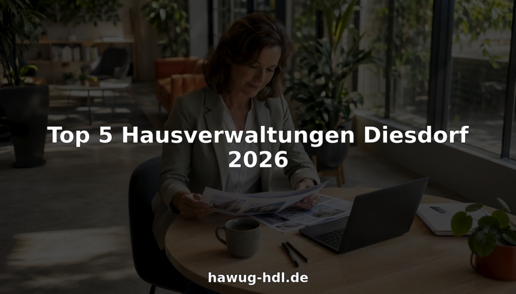 Eine Geschäftsfrau prüft Unterlagen zur Immobilienverwaltung an ihrem Schreibtisch im Büro.