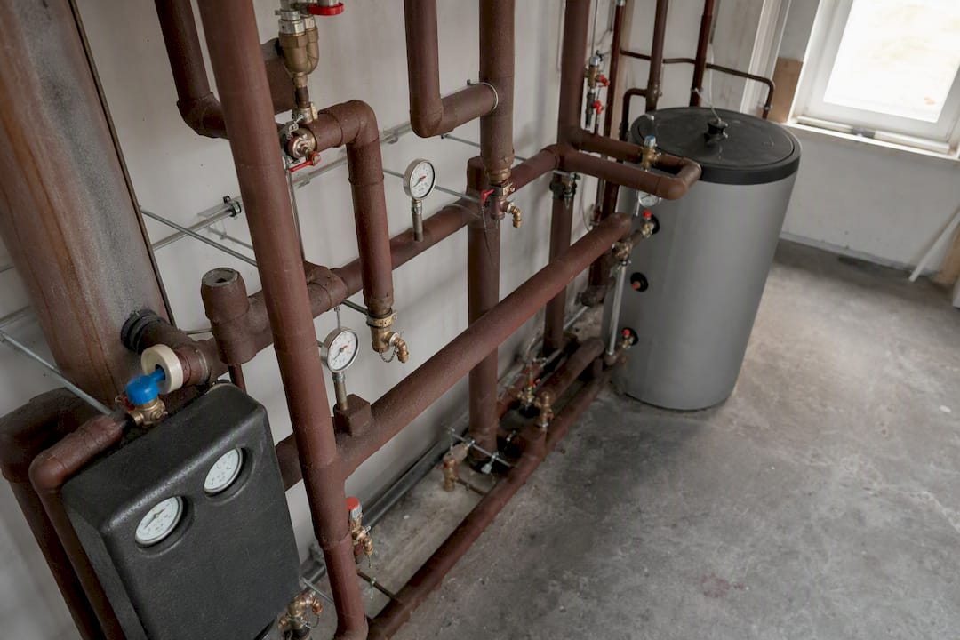 Warmwasserinstallationsrohre mit Messstellen