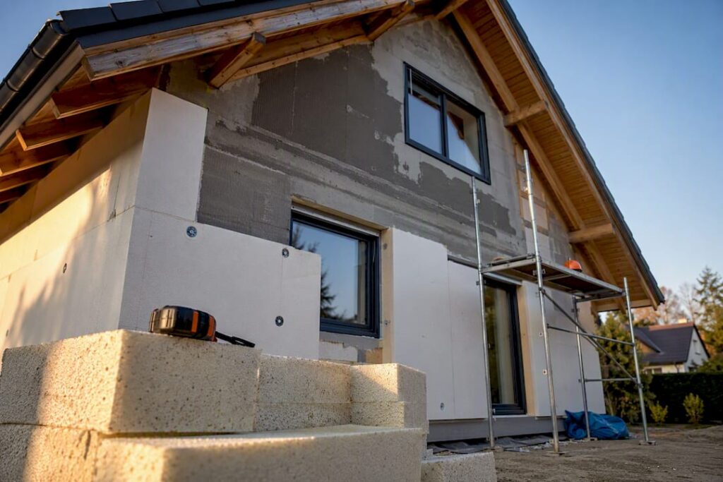 Haus wird energetisch saniert
