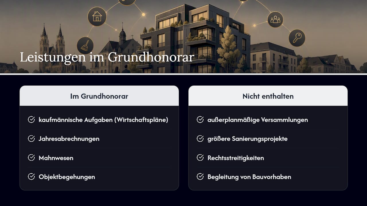 Grundhonorar und Zusatzleistungen im Überblick