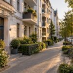Wohnstraße mit Mehrfamilienhäusern in Sudenburg