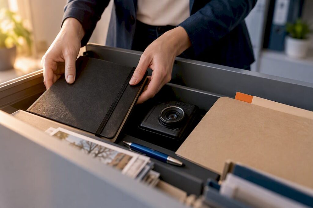 Beweismaterial für den WEG-Streit sorgfältig archiviert