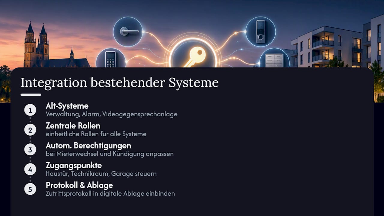 Integration von Zutrittskontrolle und Rollenverwaltung