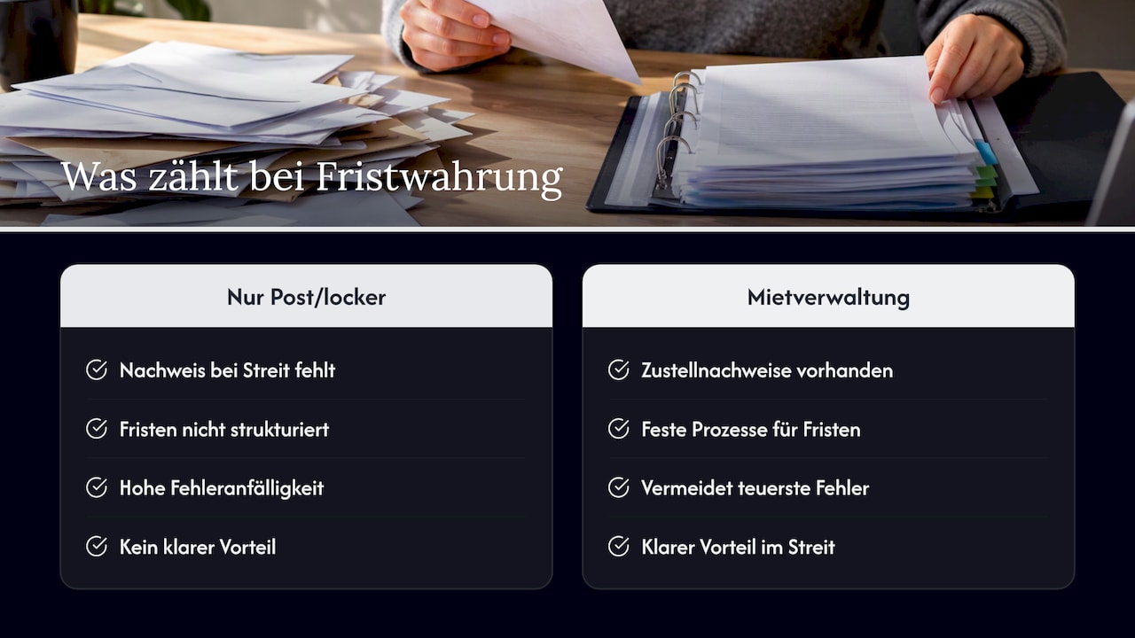 Was bei der Fristwahrung wirklich zählt — overview diagram