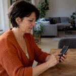 Die Eigentümerin greift mit dem Smartphone auf das Portal zu